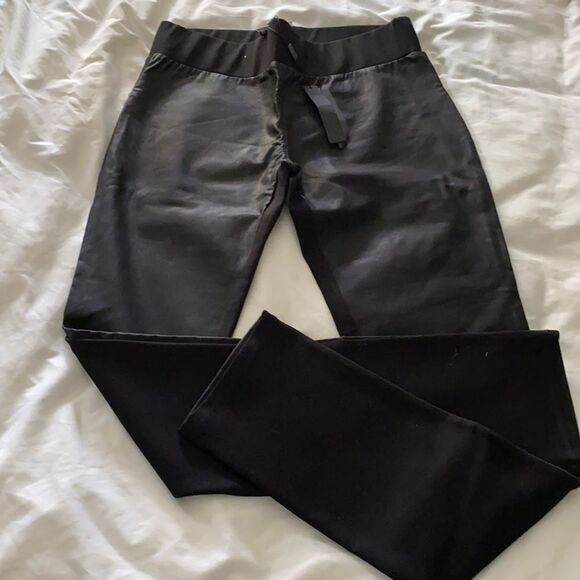 Black pleather leggings. NWT - Picture 2 of 4